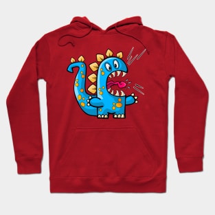 Little Blue Monster Roar Hoodie